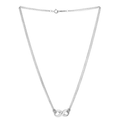 Tiffany Sterling Silver Infinity Pendant Necklace 3 of 4