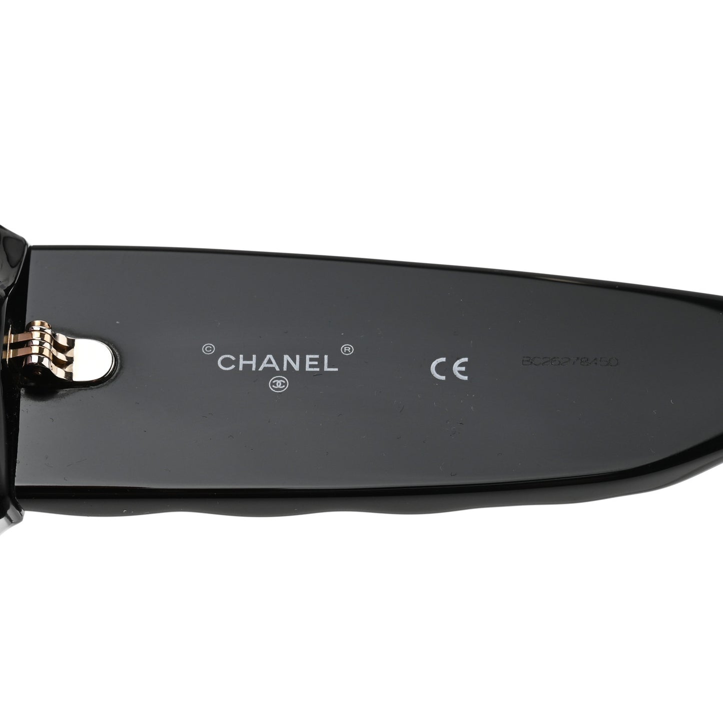 Acetate Quilted CC Pilot Sunglasses 71465 Black