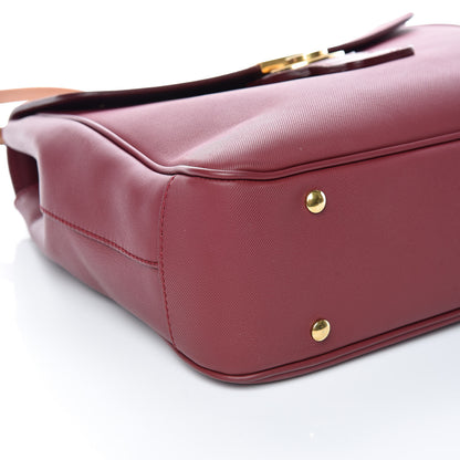 Burberry Trench Calfskin Large DK88 Top Handle Bag Antique Red 5 of 10