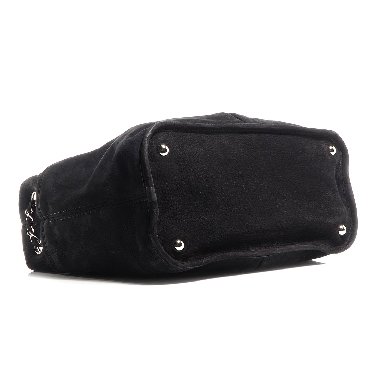 Ultra Soft Suede Calfskin Natural Beauty Tote Black