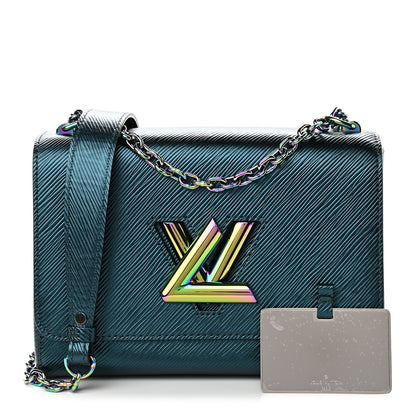 Louis Vuitton Epi Twist Scarabeo Shoulder Bag MM Blue Boreale 1 of 9