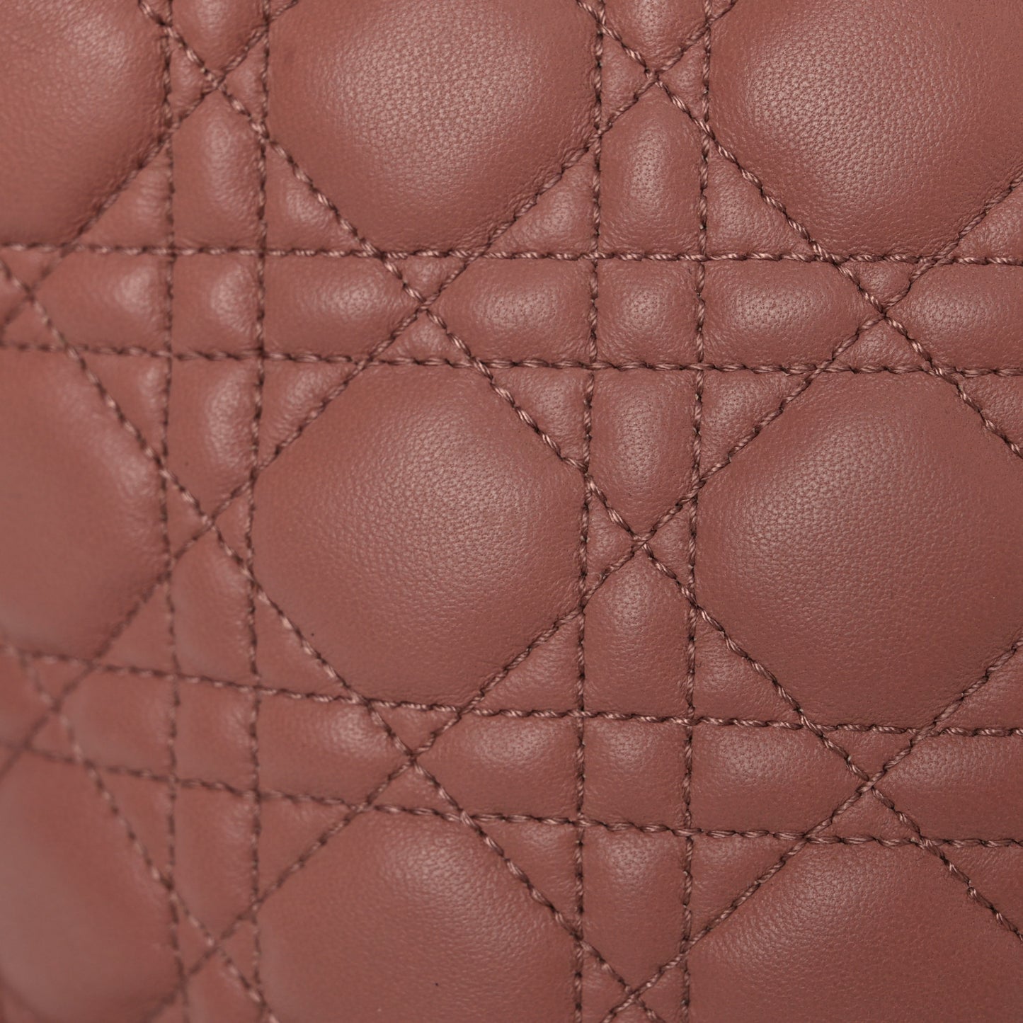 Lambskin Cannage Large Dior Soft Shopping Tote Bois de Rose