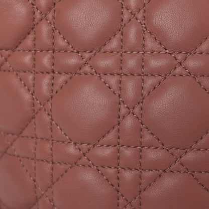 Christian Dior Lambskin Cannage Large Dior Soft Shopping Tote Bois de Rose 14 of 20
