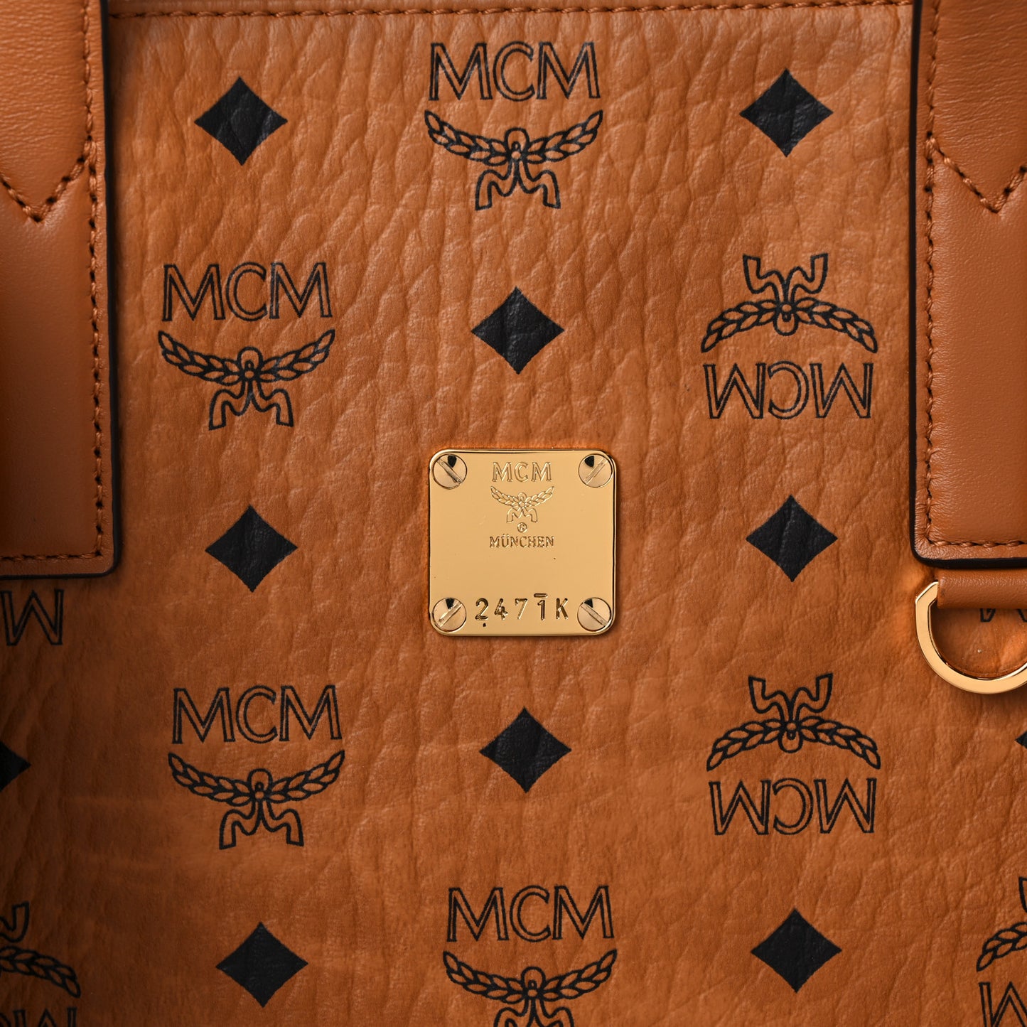 Visetos Medium Klassik Tote Cognac