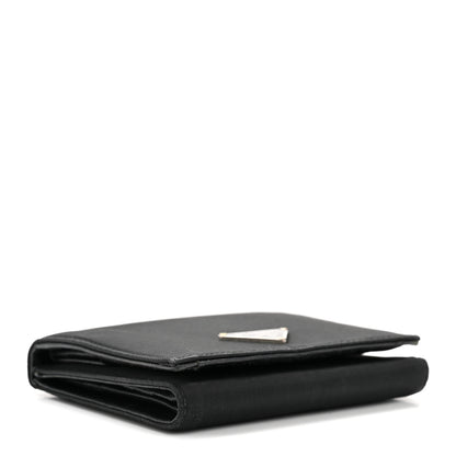 Prada Tessuto Nylon Tri-Fold Compact Wallet  Black 8 of 24