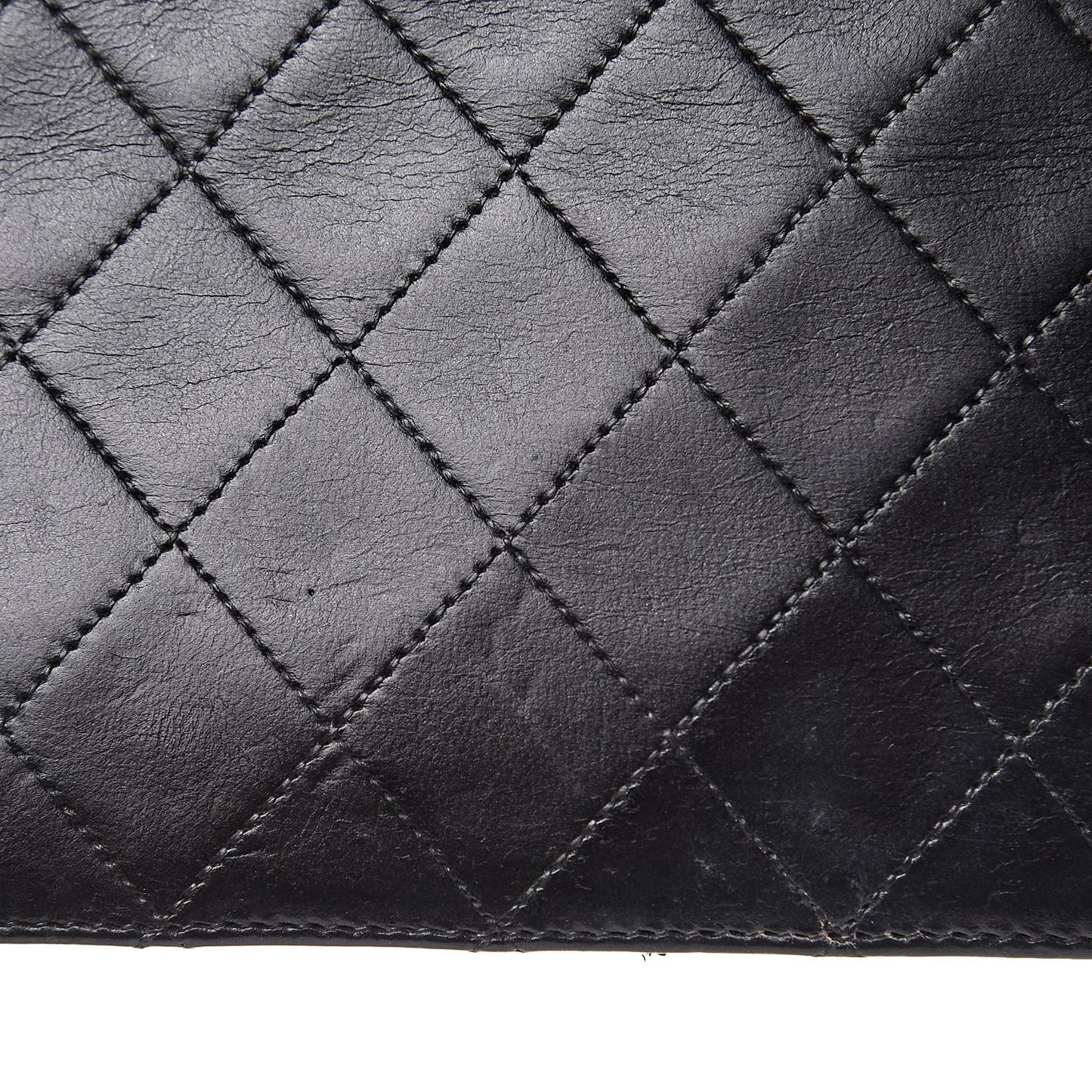Lambskin Quilted Small Single Flap Black
