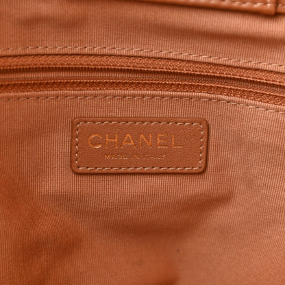 Chanel Calfskin Stitched Large Shopping Bag Brown 6 of 9
