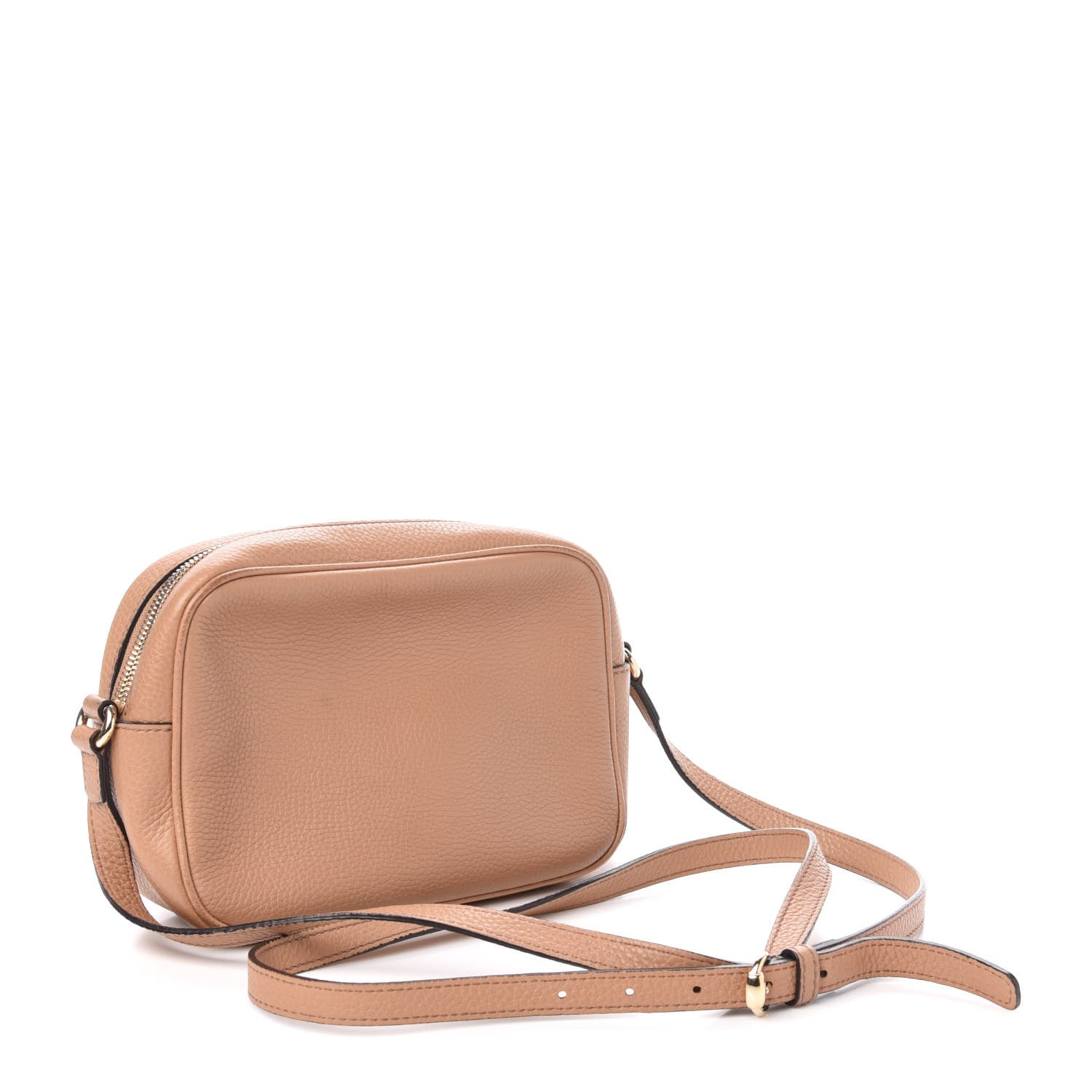 Gucci Pebbled Calfskin Small Soho Disco Bag Rose Beige 3 of 14