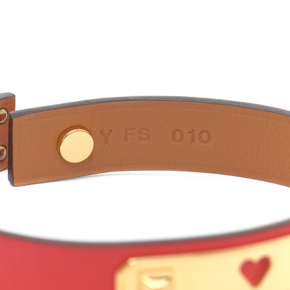 Hermes Swift As De Coeur Bracelet T3 Rouge De Coeur 6 of 7