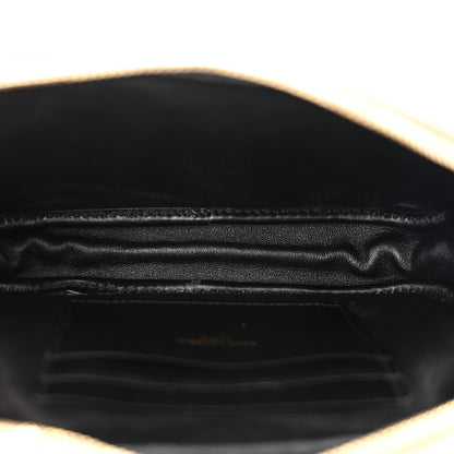 Saint Laurent Grain De Poudre Matelasse Monogram Mini Lou Camera Bag Dark Beige 5 of 11