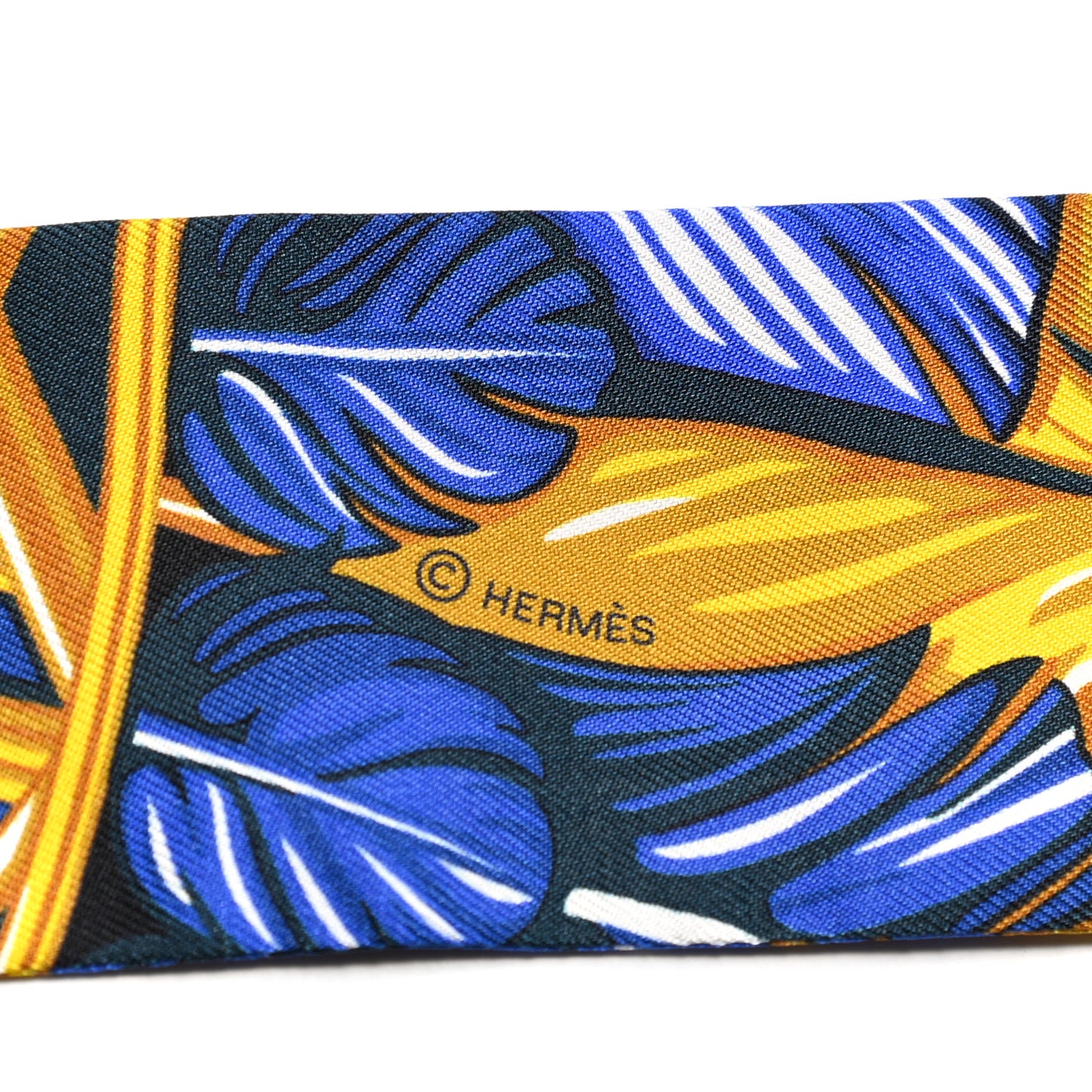Silk La Danse Pacifique Twilly Bleu Nuit Jaune Vif