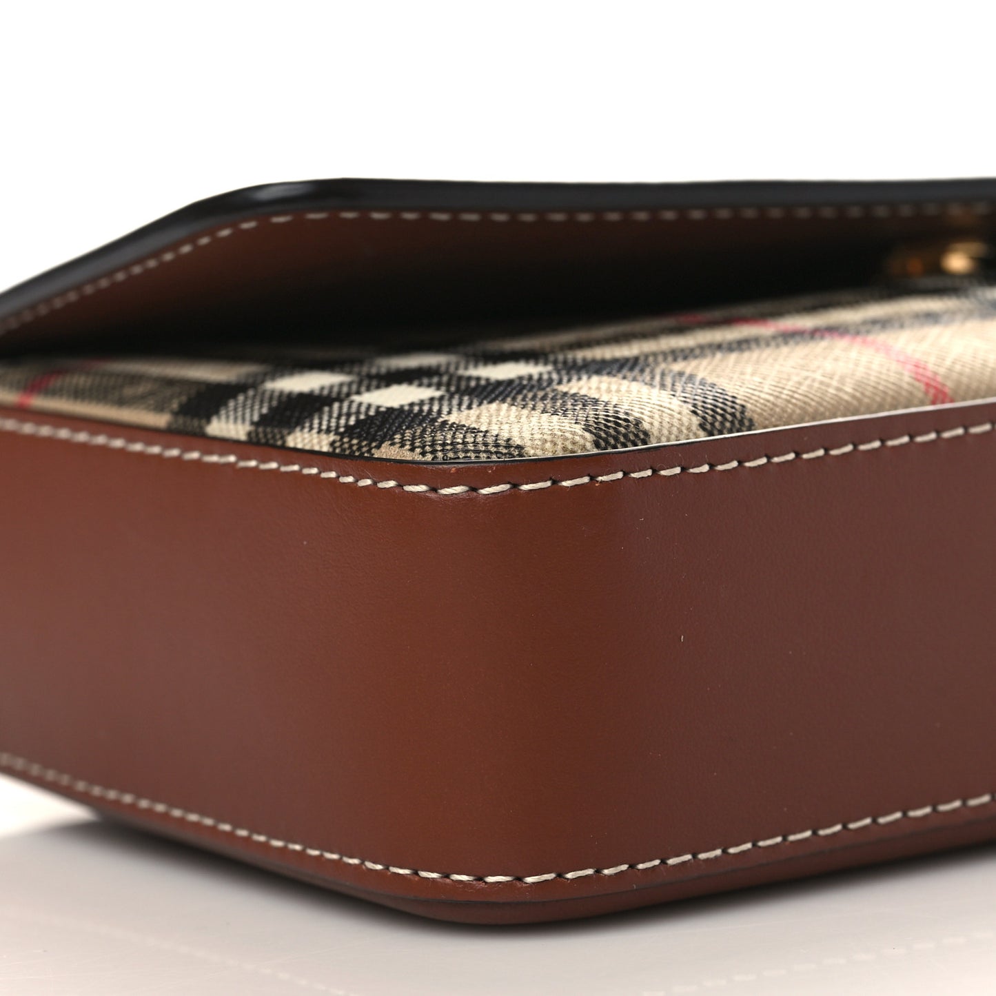 Calfskin Vintage Check New Hampshire Bag Archive Beige Tan