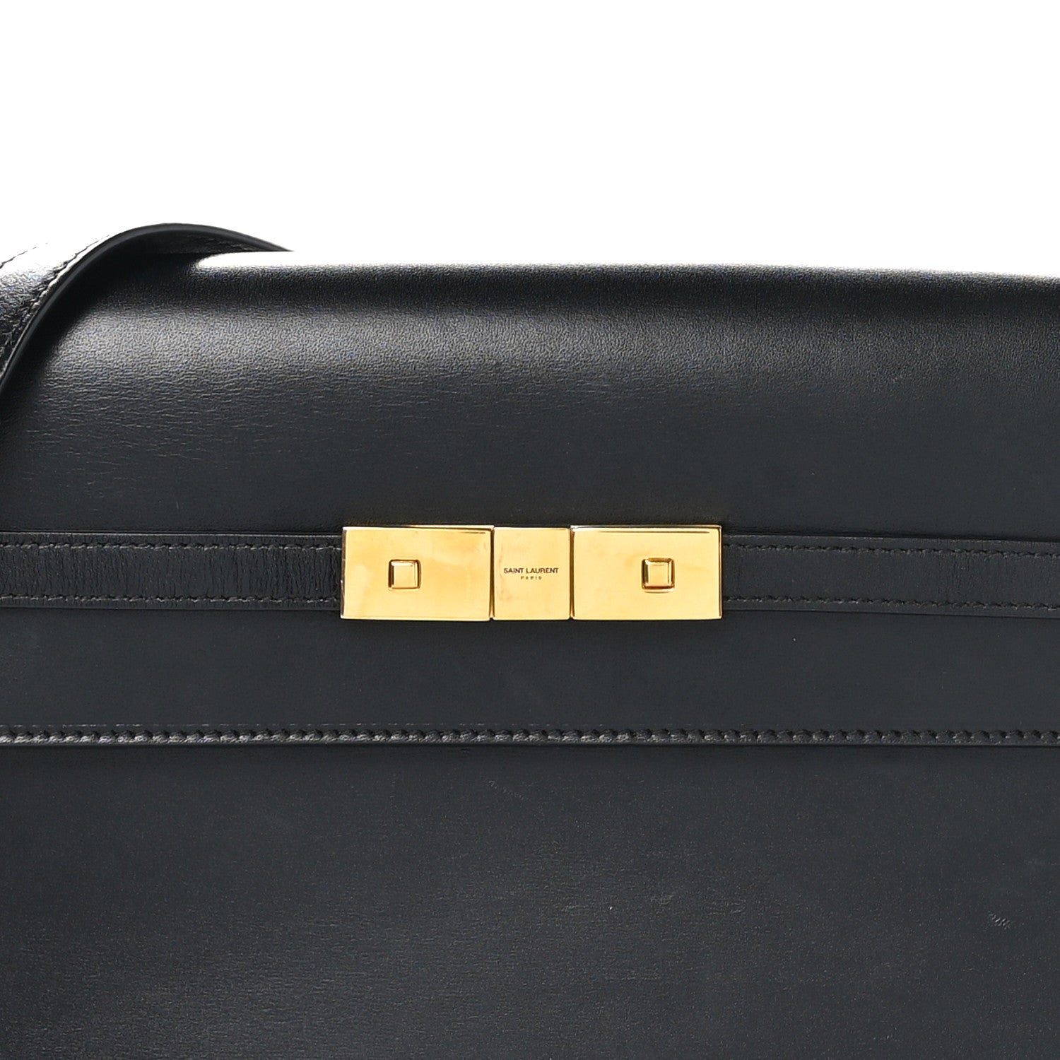 Saint Laurent Smooth Calfskin Manhattan Shoulder Bag Black 8 of 11