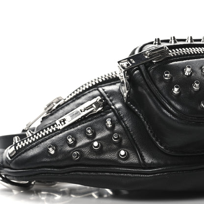 Alexander Wang Lambskin Studded Mini Attica Belt Bag Black 8 of 9