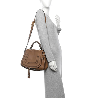 Chloe Calfskin Medium Marcie Top Handle Bag Nut 3 of 41