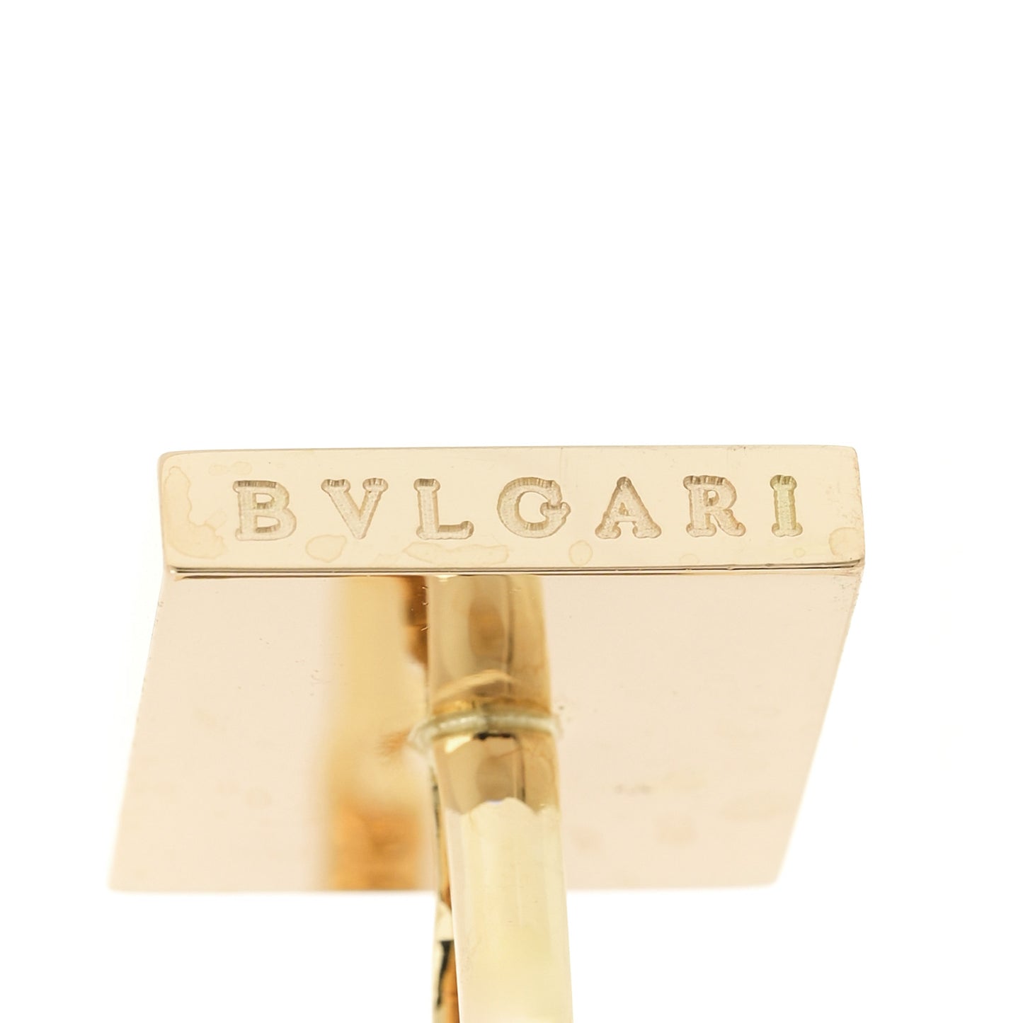 18K Yellow Gold Black Onyx Square Cufflinks