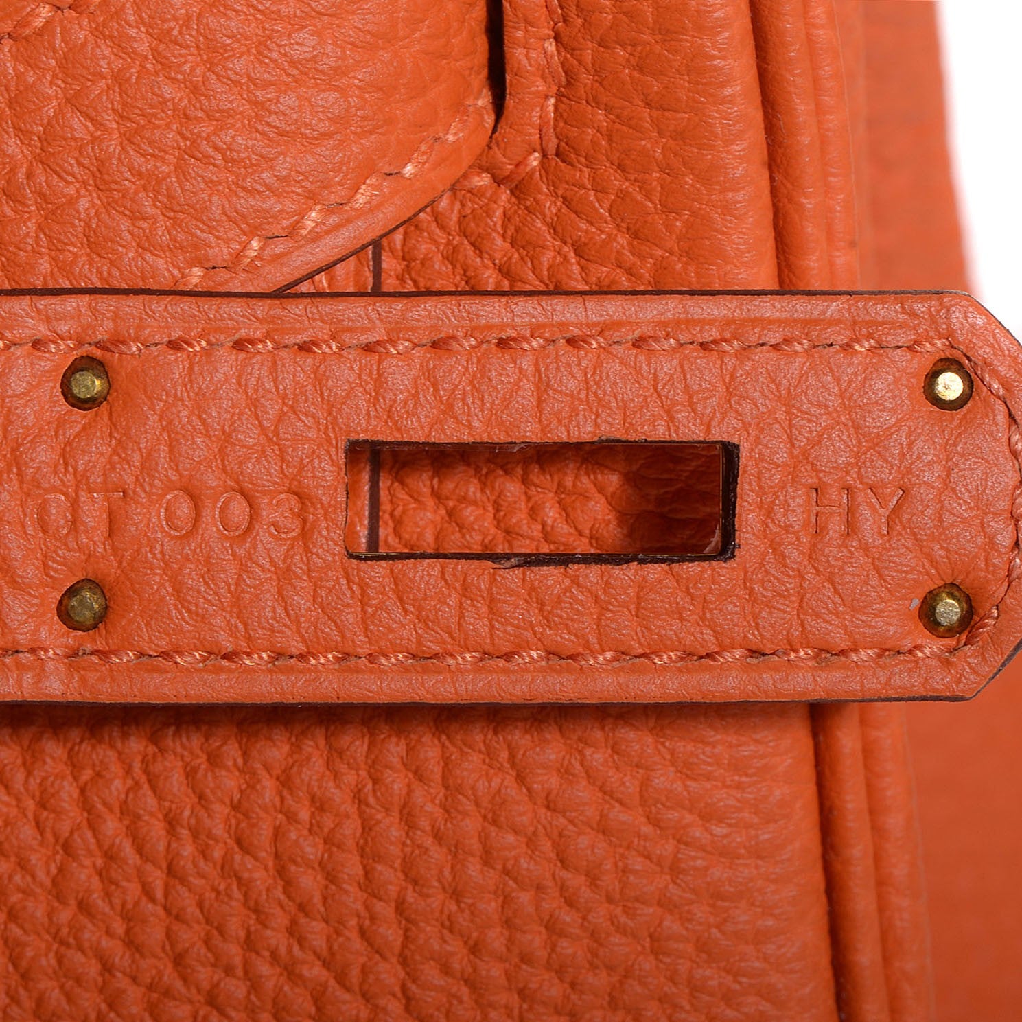 Hermes Togo Kelly Retourne 32 Orange 14 of 22
