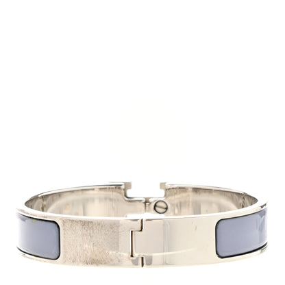 Hermes Enamel Narrow Clic Clac H Bracelet PM Bleu Lin 3 of 5