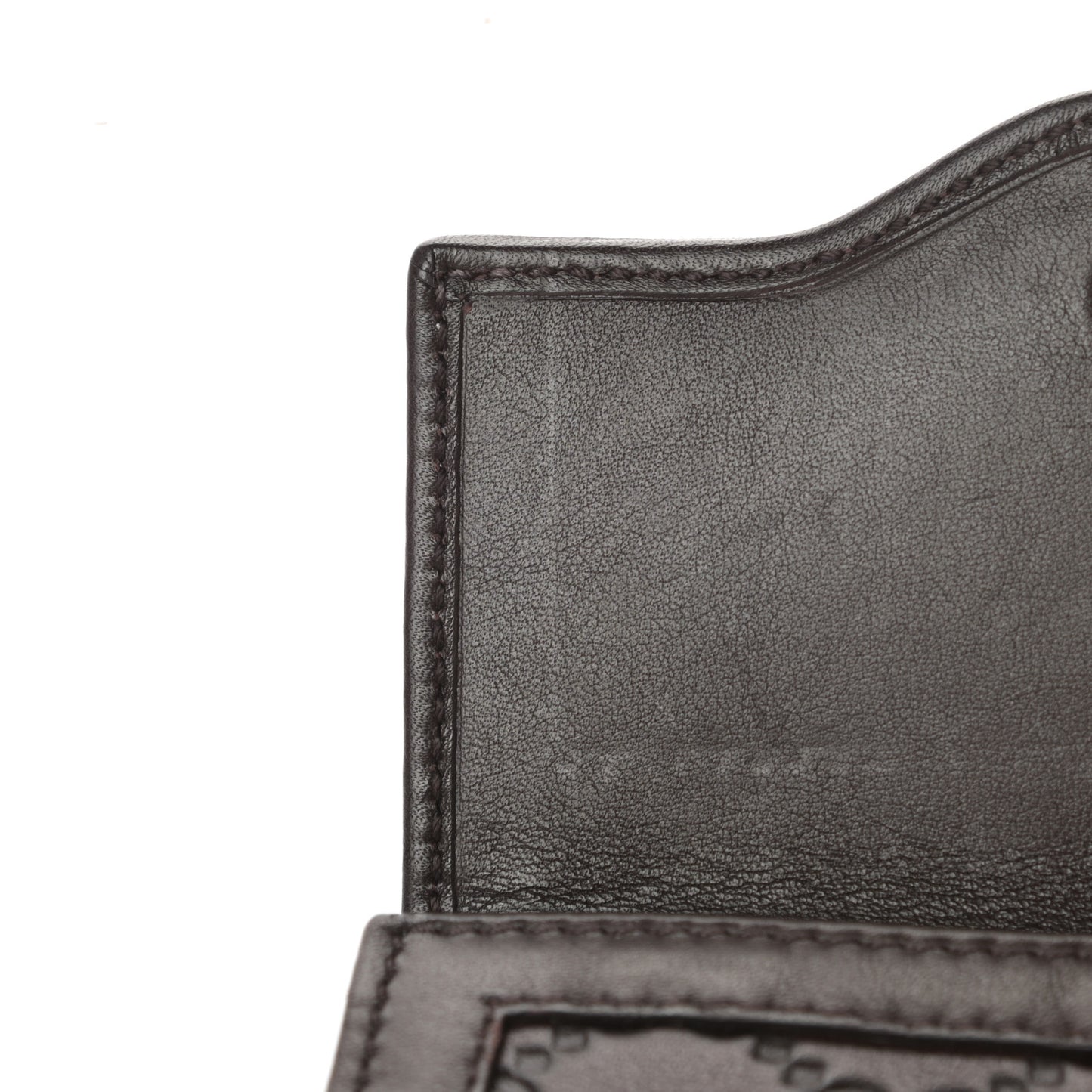 Guccissima Sukey French Flap Wallet Chocolate