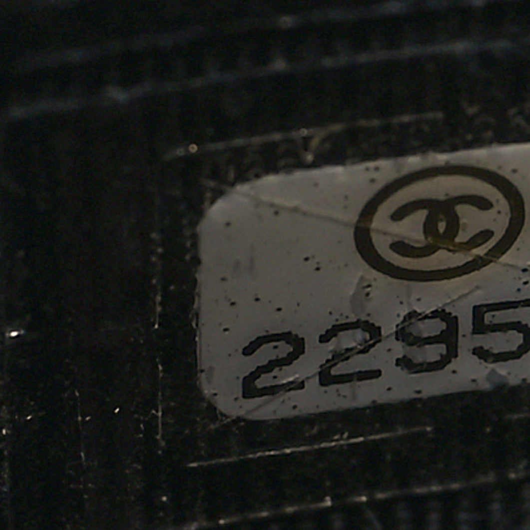 Lambskin Quilted CC Phone Holder Black