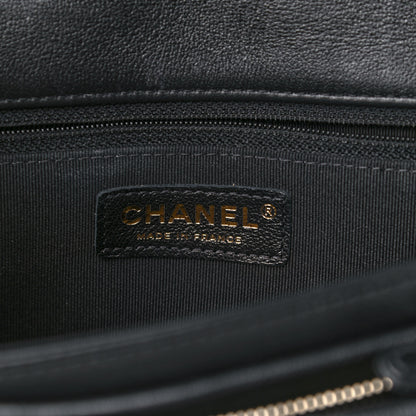 Chanel Calfskin Quilted Large Pocket Chic Flap Bag Black 6 of 14