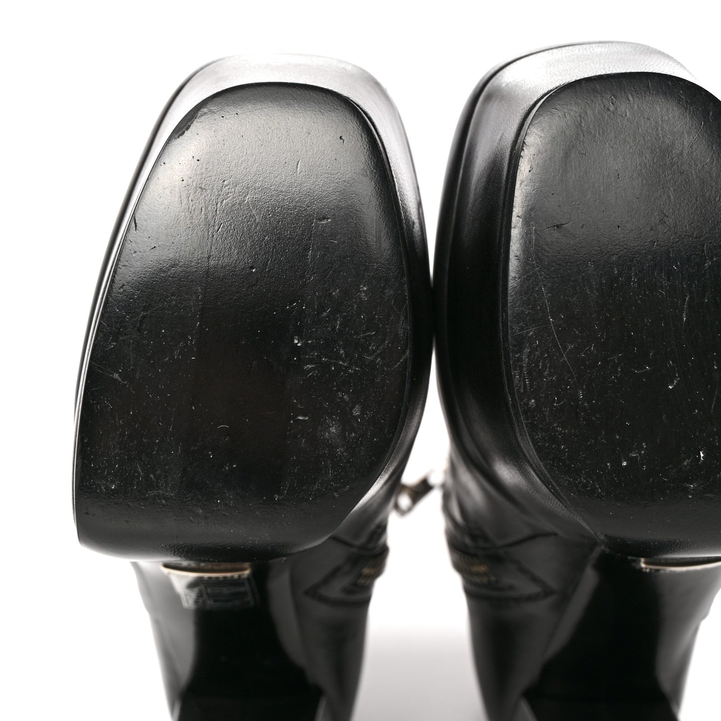 Kid Side Zip Platform Boots 37.5 Black