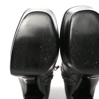Gucci Kid Side Zip Platform Boots 37.5 Black 11 of 11