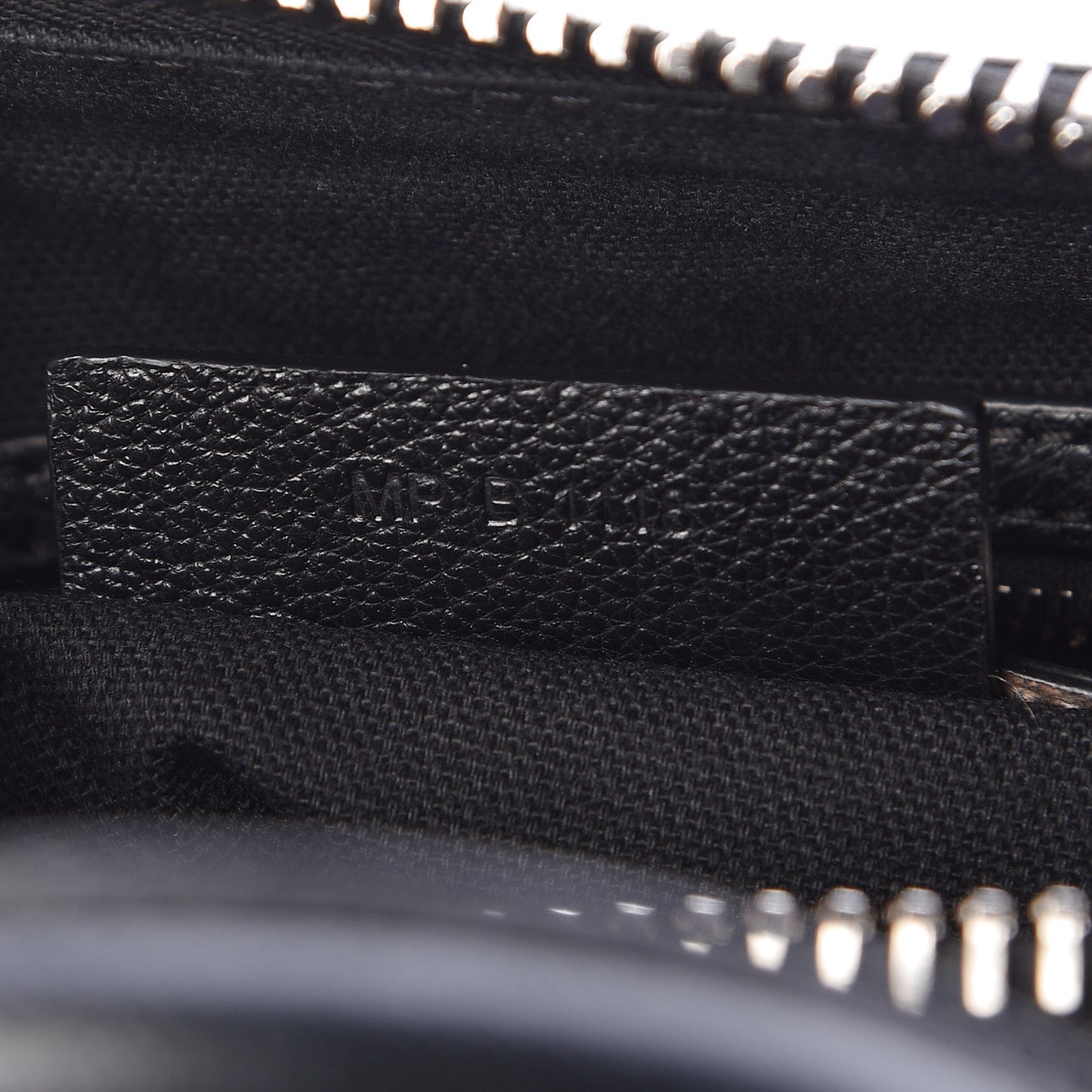 Sugar Goatskin Striped Mini Antigona Black