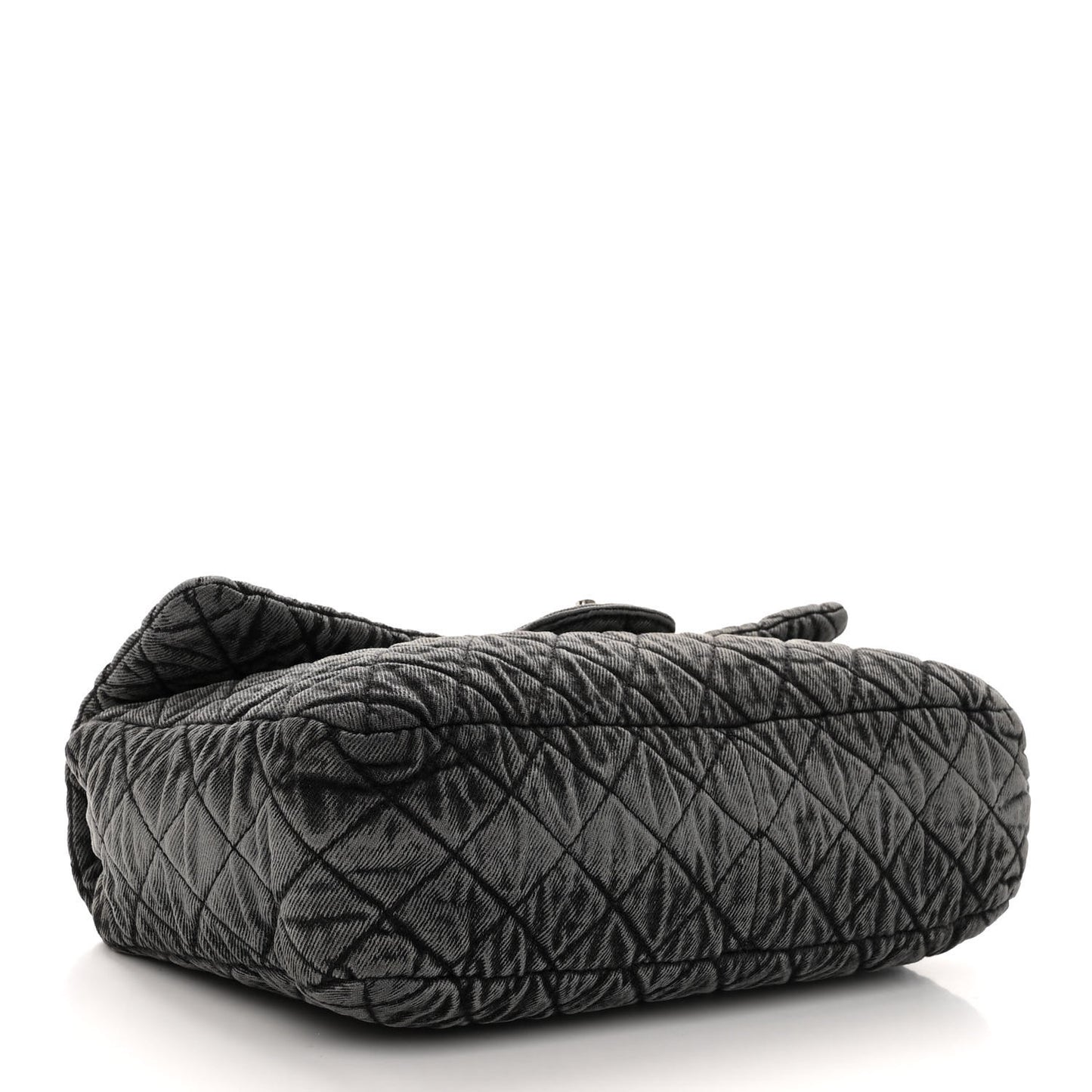 Denim Quilted Denimpression Flap Grey Black