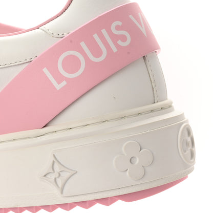 Louis Vuitton Time Out Bow Sneakers 37.5 White Pink 9 of 13