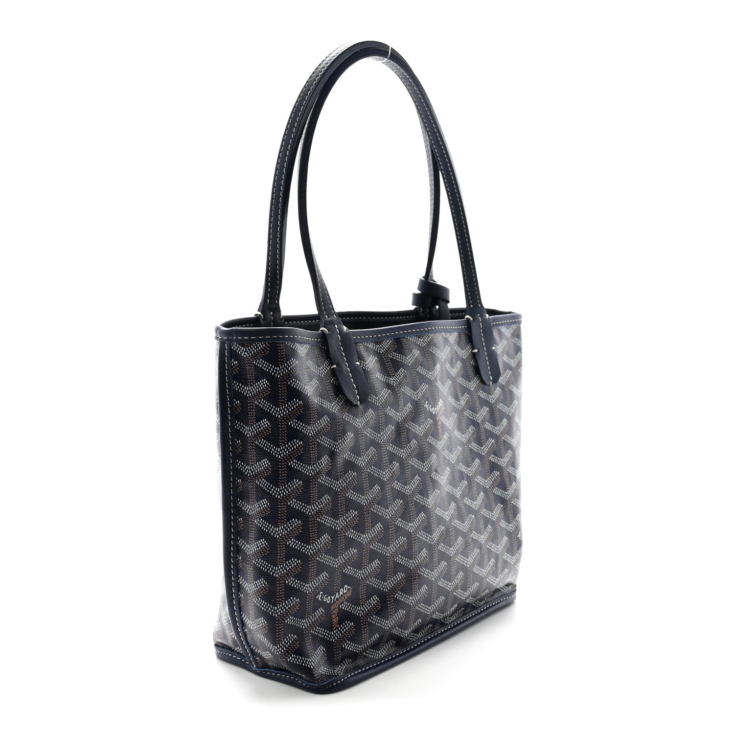 Goyard Goyardine Reversible Mini Anjou Navy 4 of 10