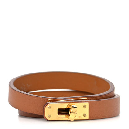 Hermes Swift Kelly Double Tour Bracelet T1 Gold 1 of 7