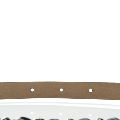 Chanel Lambskin CC Chain Belt 95 38 Black Silver 6 of 10