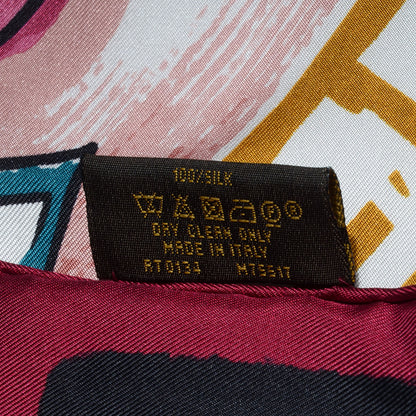 Louis Vuitton Silk Groom Square Scarf Cherry 4 of 5