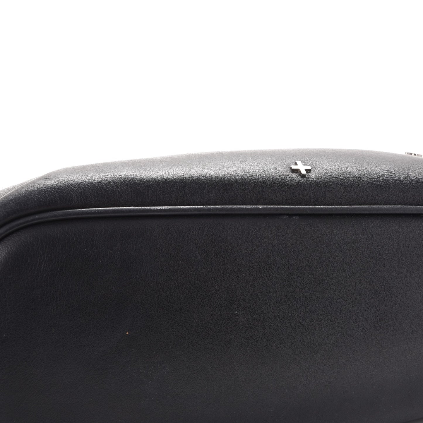 Calfskin Metal Cross Small Antigona Tote Black