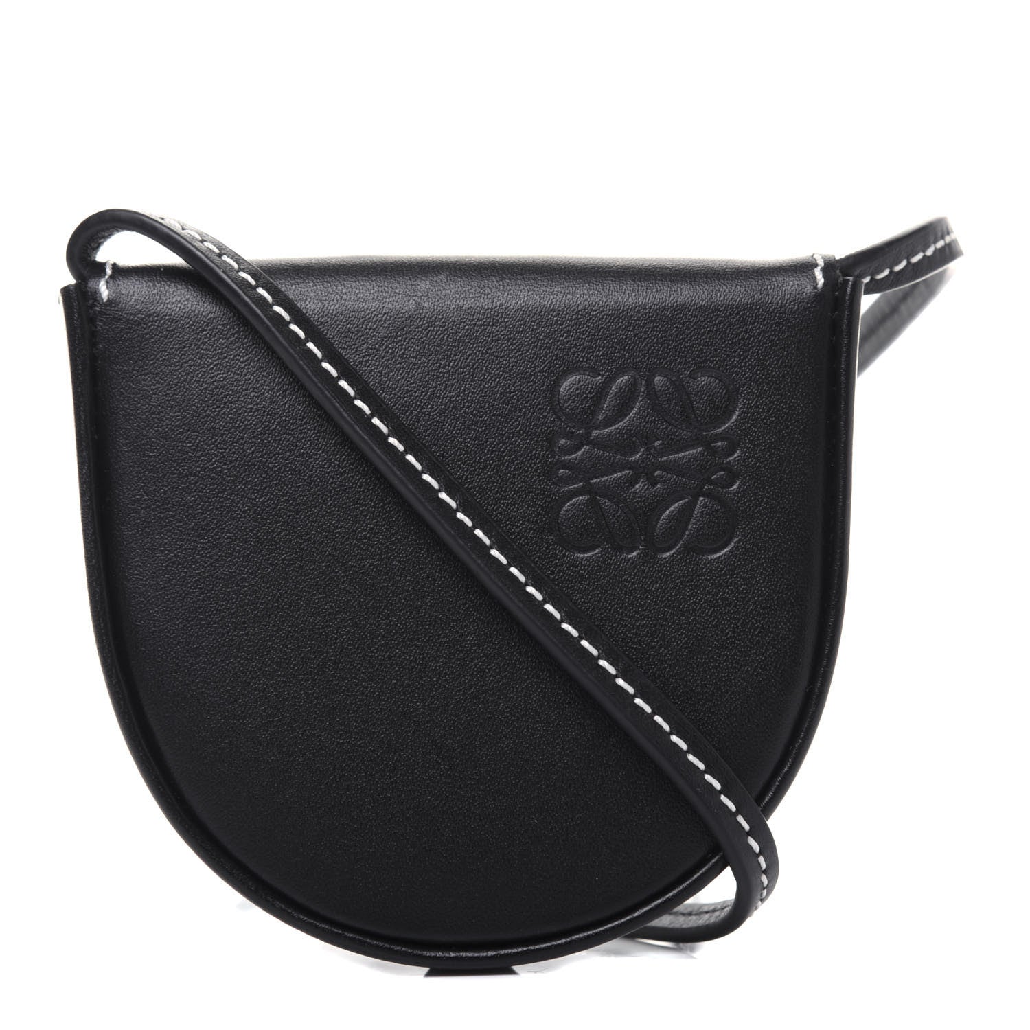 Loewe Soft Calfskin Mini Heel Pouch Black 1 of 10