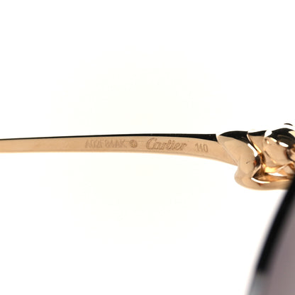 Cartier Panthere De Cartier Aviator Sunglasses Gold 5 of 7