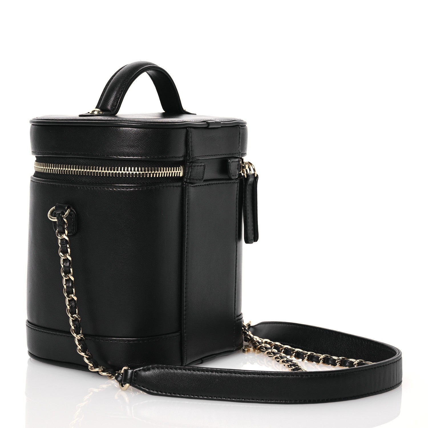 Chanel Lambskin Timeless Vanity Cosmetic Case Black 2 of 10