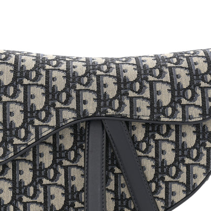 Christian Dior Oblique Saddle Bag Blue 8 of 13