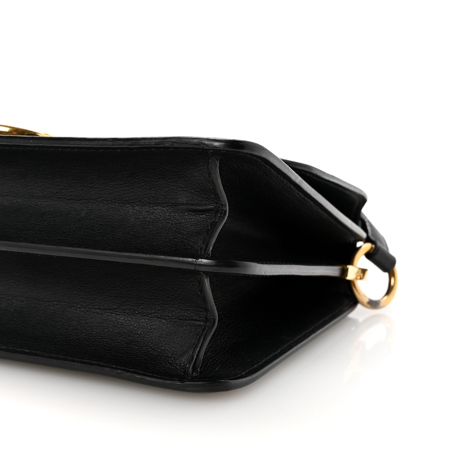 Salvatore Ferragamo Calfskin Joanne Crossbody Black 1790047