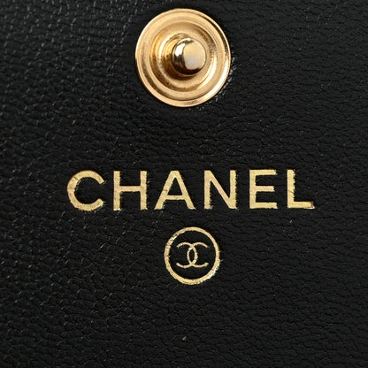Chanel Lambskin Quilted Chanel 19 Flap Wallet Black 7 of 15