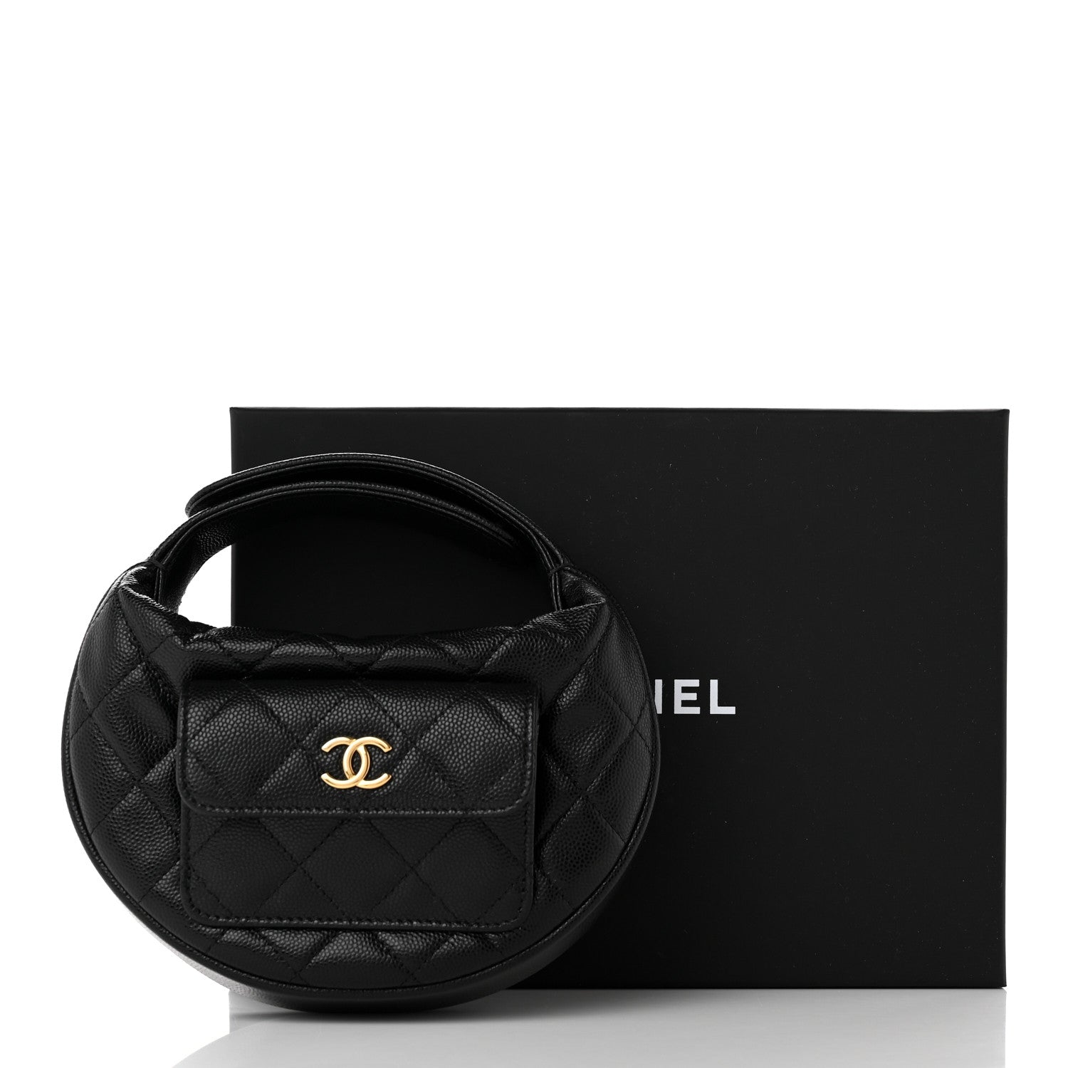Chanel Caviar Quilted Polly Pocket Pouch Hobo Black 11 of 11