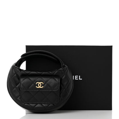 Chanel Caviar Quilted Polly Pocket Pouch Hobo Black 11 of 11
