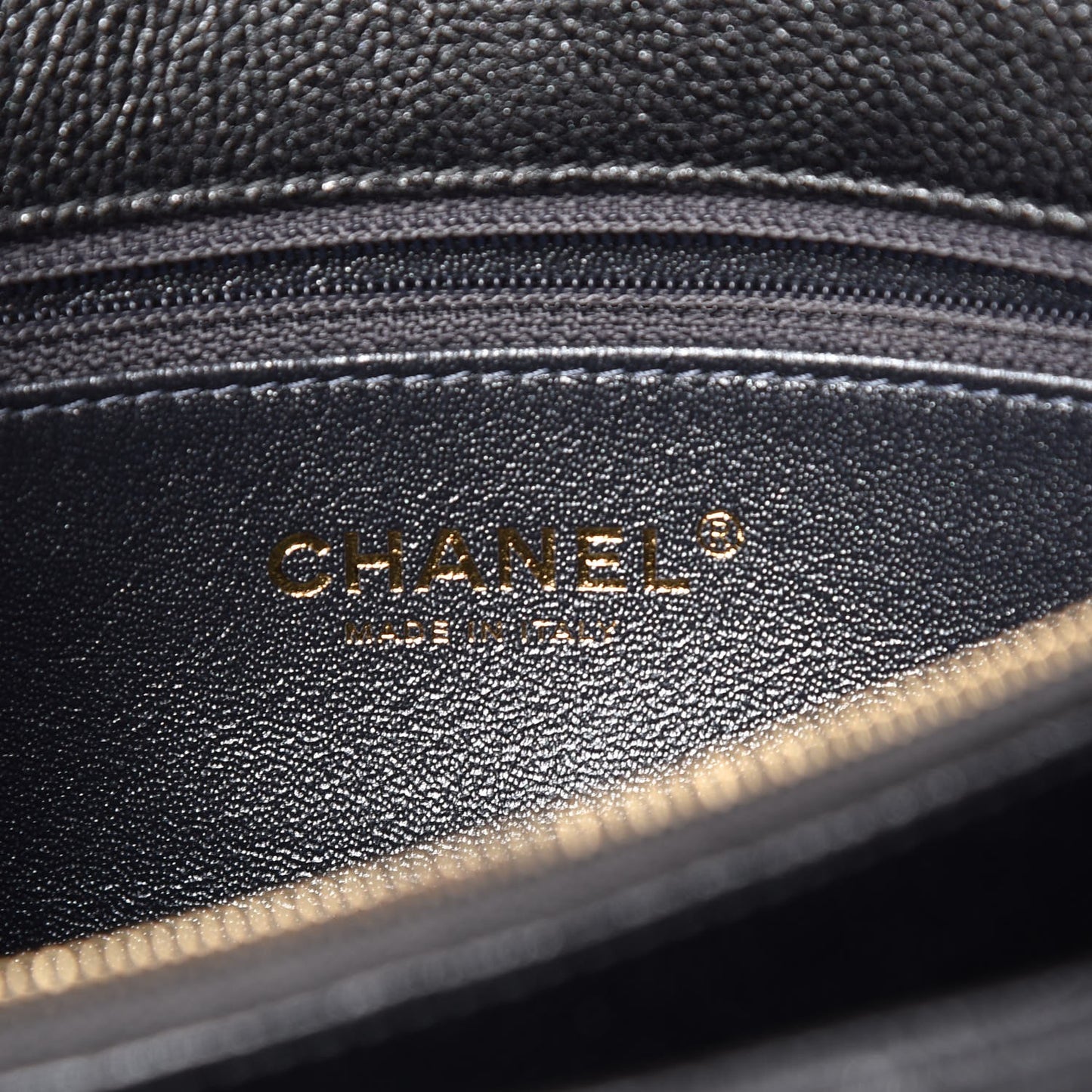 Calfskin Python Patchwork Chevron Medium Flap Black Silver