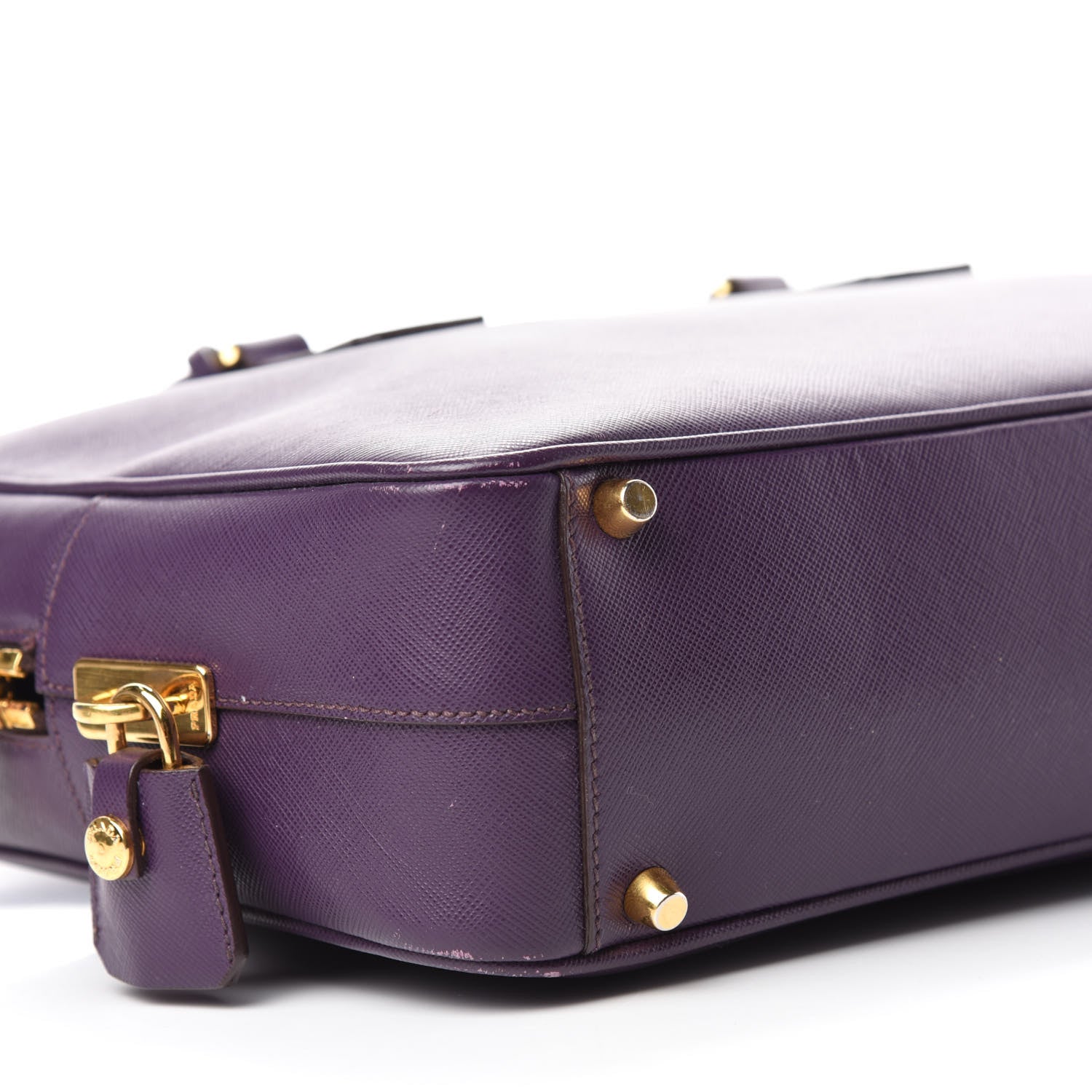 Prada Saffiano Lux Bowler Viola 6 of 12