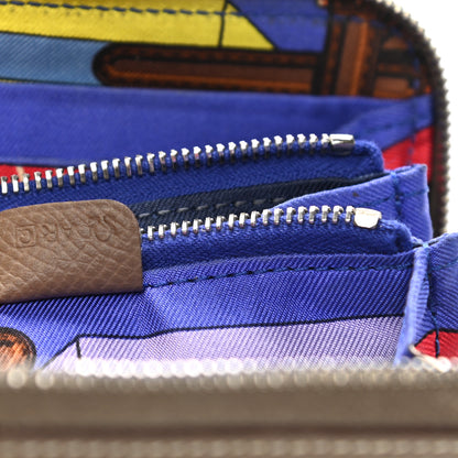 Hermes Epsom Silk'in Compact Wallet Etoupe 7 of 9