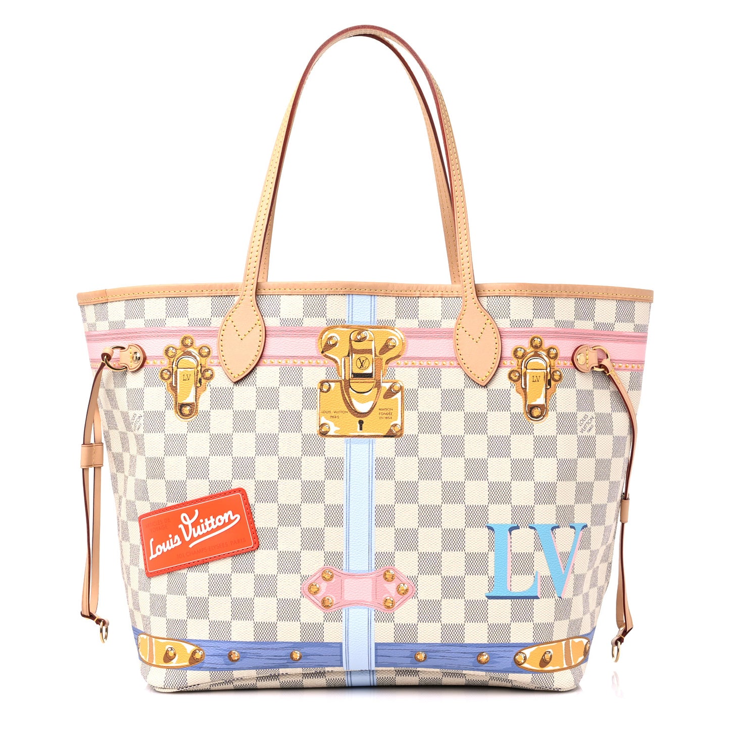 Damier Azur Summer Trunks Neo Neverfull MM