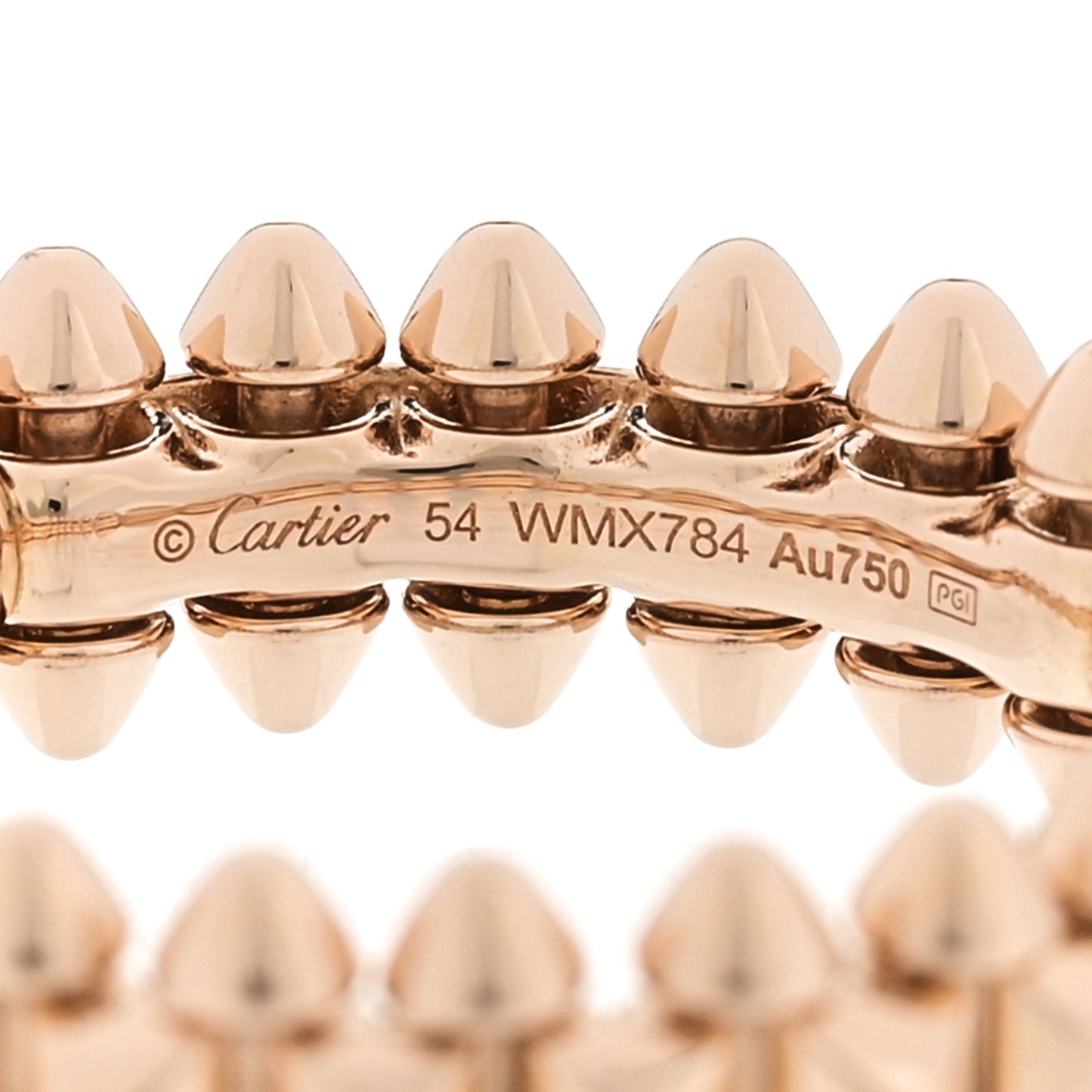 18K Pink Gold SM Clash De Cartier Ring 54 6.75