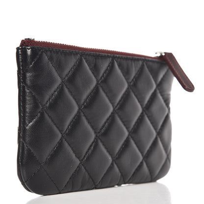 Chanel Lambskin Quilted Small Cosmetic Case Black 3 of 8