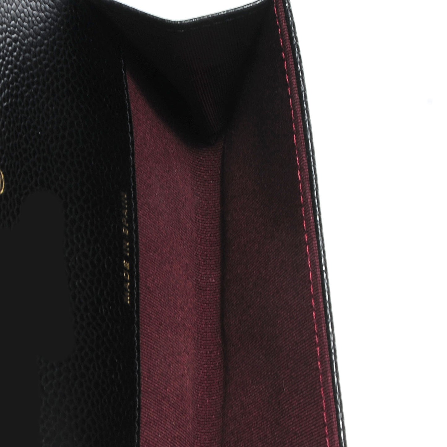 Caviar Quilted Flap Card Holder Black